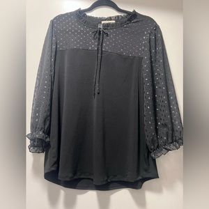 Shimmery back top